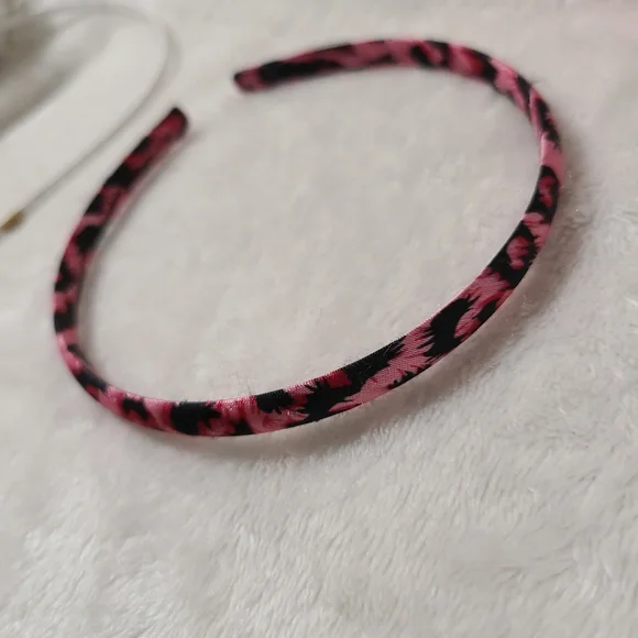 4Pc Hair accessories headband flowers, Leopard print,  hearts, (1) Bari Lynn - Picture 6 of 10